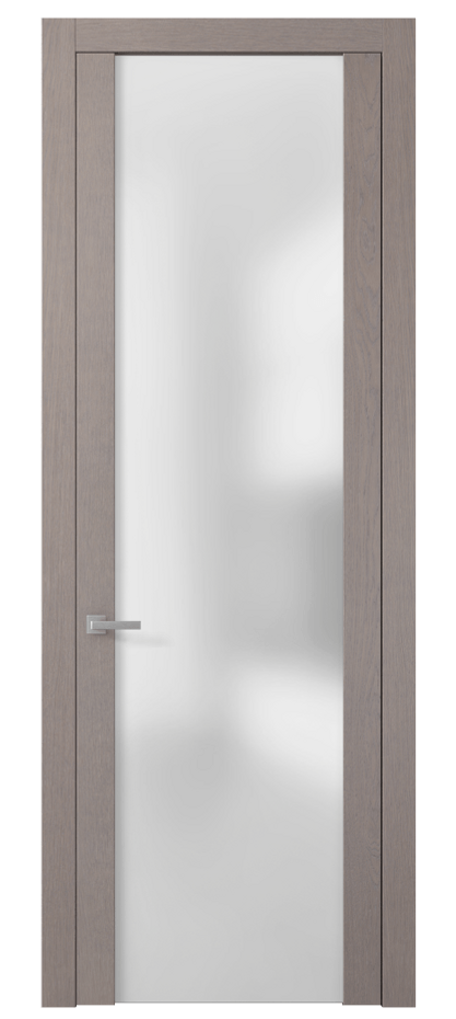 Межкомнатная дверь Planum 4114 Дуб дымчатый Сатинированное стекло. Цена 68699 #CURRENCY# | Volhovec