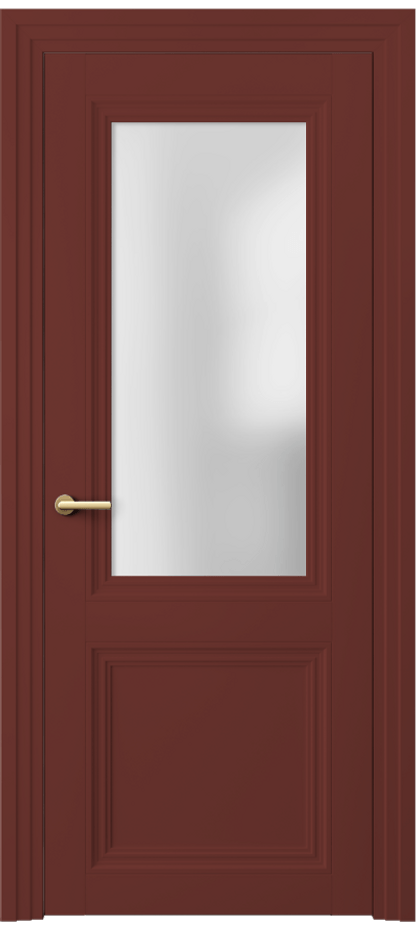 Межкомнатная дверь Центро 2524 Матовый белоснежный Сатинированное стекло Цена 97099 ₽ | Volhovec