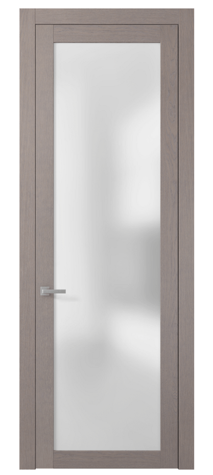 Межкомнатная дверь Planum 2102 Дуб дымчатый Сатинированное стекло. Цена 58799 #CURRENCY# | Volhovec