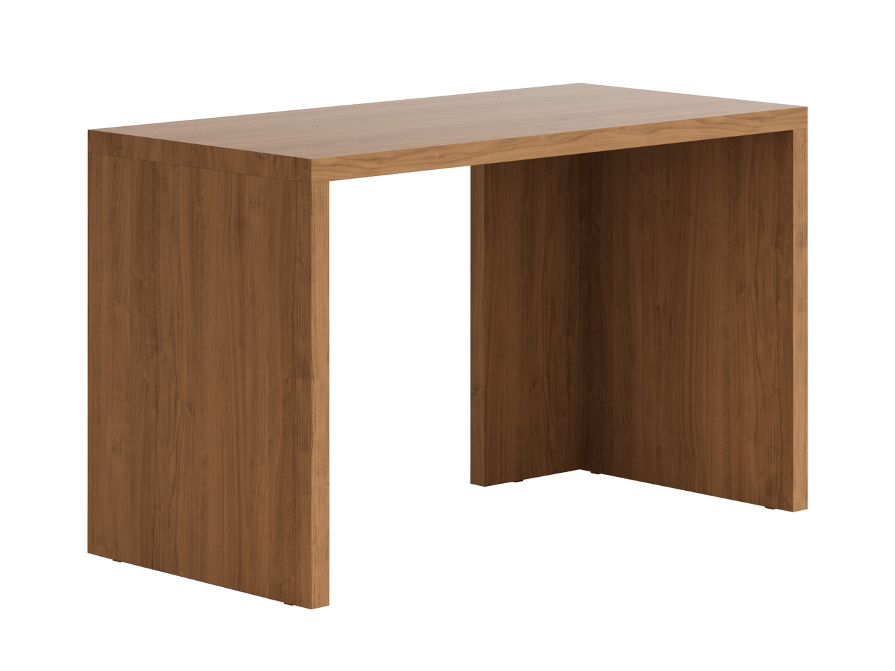 Письменный стол с 2 опорами лесной орех