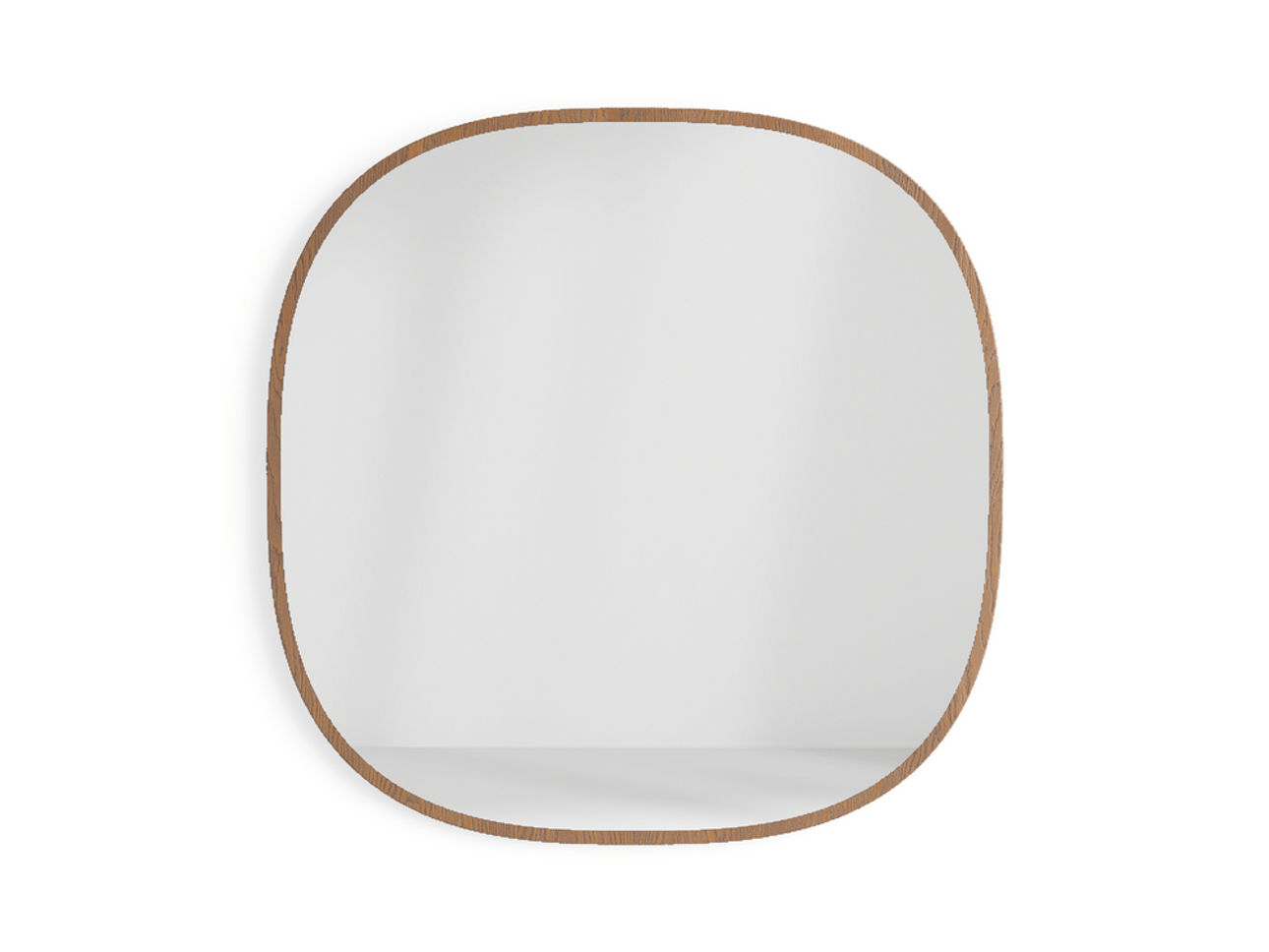 Зеркало настенное Primo 105×105 см Дуб каштановый матовый