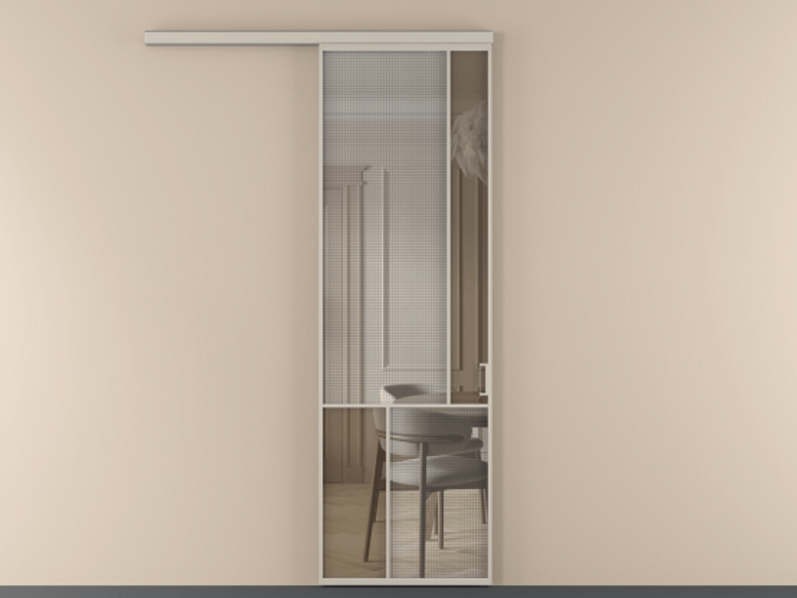 Перегородка Mosaic вдоль стены одностворчатая #VENDORCODE# #FURNISH# #GLASS# Цена #PRICE# #CURRENCY# | Volhovec
