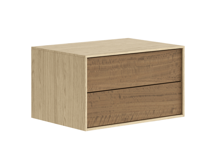 Мебель Тумба подвесная прикроватная Модуле 2 ящика. Цвет Жемчужный дуб. Материал Ламинатин. Коллекция Тумба подвесная прикроватная Модуле 2 ящика. Картинка.