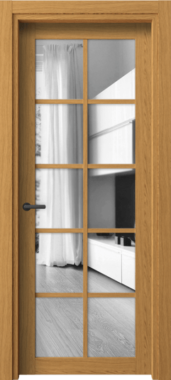 Дверь межкомнатная 2106 ВНД ДВ ЗЕР. Цвет Ванильный дуб. Материал Ламинатин. Коллекция Нео. Картинка.
