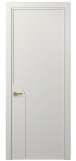 Дверь межкомнатная АКП 8605 МСР. Цвет Матовый серый. Материал Гладкая эмаль. Коллекция Фрэйм. Картинка.