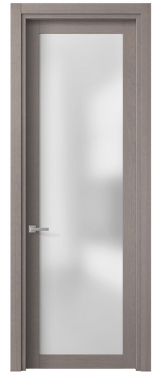 Дверь межкомнатная 2102 ДДМ САТ. Цвет Дуб дымчатый. Материал Шпон ценных пород. Коллекция Planum. Картинка.