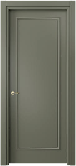 Дверь межкомнатная 8101 МОТ. Цвет Матовый оливковый тёмный. Материал Гладкая эмаль. Коллекция Paris. Картинка.