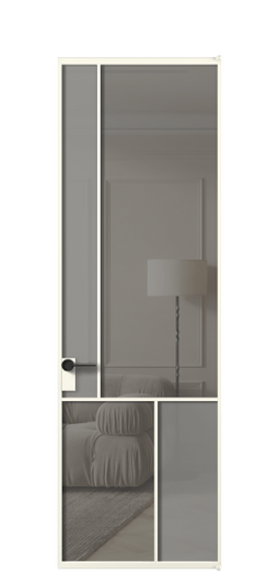 Межкомнатная дверь АЛПЛ041.20 АЖМ Серый сатин матовое + Серый прозрачное. Цвет Алюминий жемчужный. Материал Алюминий в эмали. Коллекция Mosaic. Фото. Дверь межкомнатная АЛПЛ041.20 АЖМ Серый сатин матовое + Серый прозрачное. Цвет Алюминий жемчужный. Материал Алюминий в эмали. Коллекция Mosaic. Картинка.